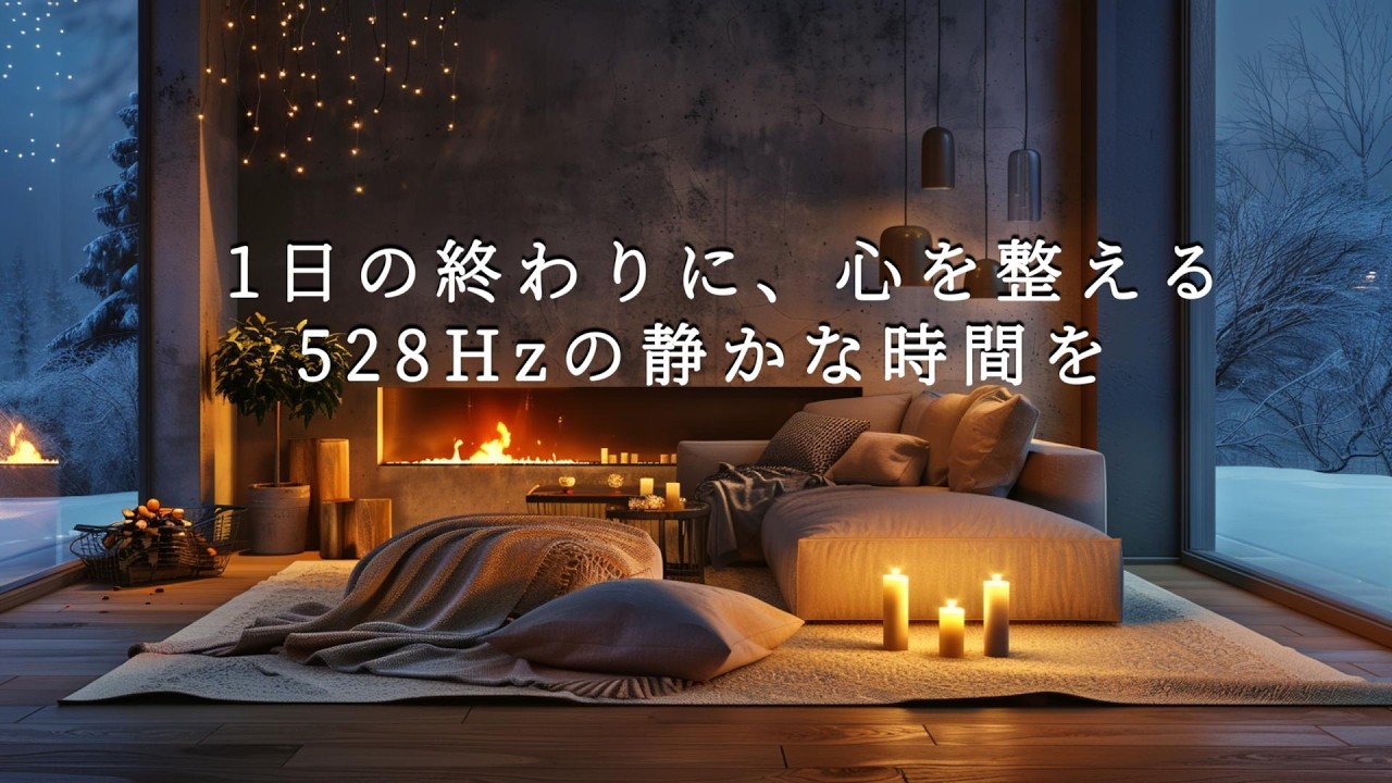 1日の終わりに、528Hzの静かな時間を｜ピアノヒーリング