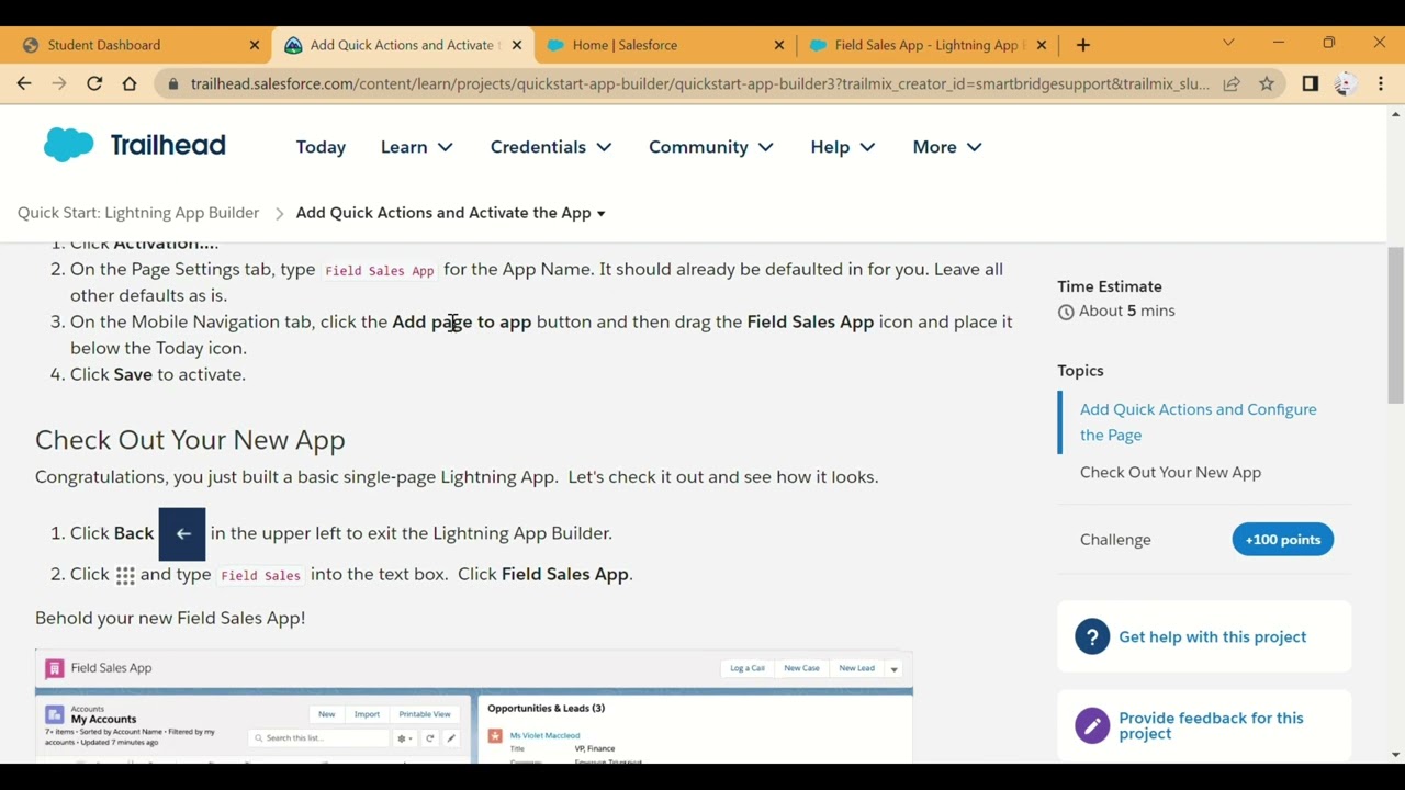 Quick Start: lightning App builder || Add Quick Actions and Activate the App ||