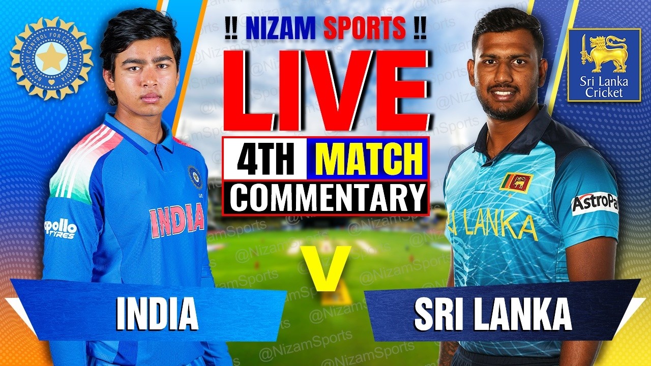 🔴Live: India vs Sri Lanka | 4th Match | Live Cricket Score & Commentary