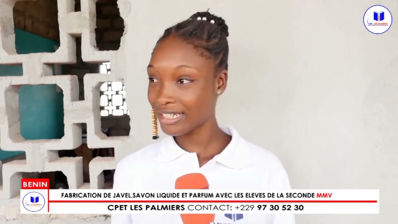 la fabrication de javel, parfum, savon liquide et eau de toilette avec la MMV