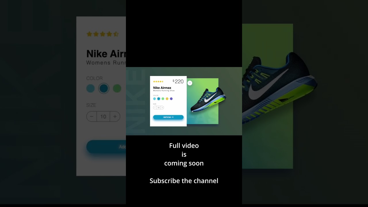 Product Card Design | HTML CSS Javascript | Shopping cart | Animated | Hello dev #shorts #animation