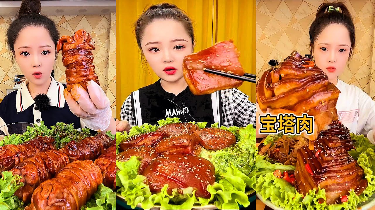 Real Mukbang :) spicy Pork Bellly Soothing Sounds While Enjoying Delicious 먹방 모음이 팅쇼 리얼 사운드 #718