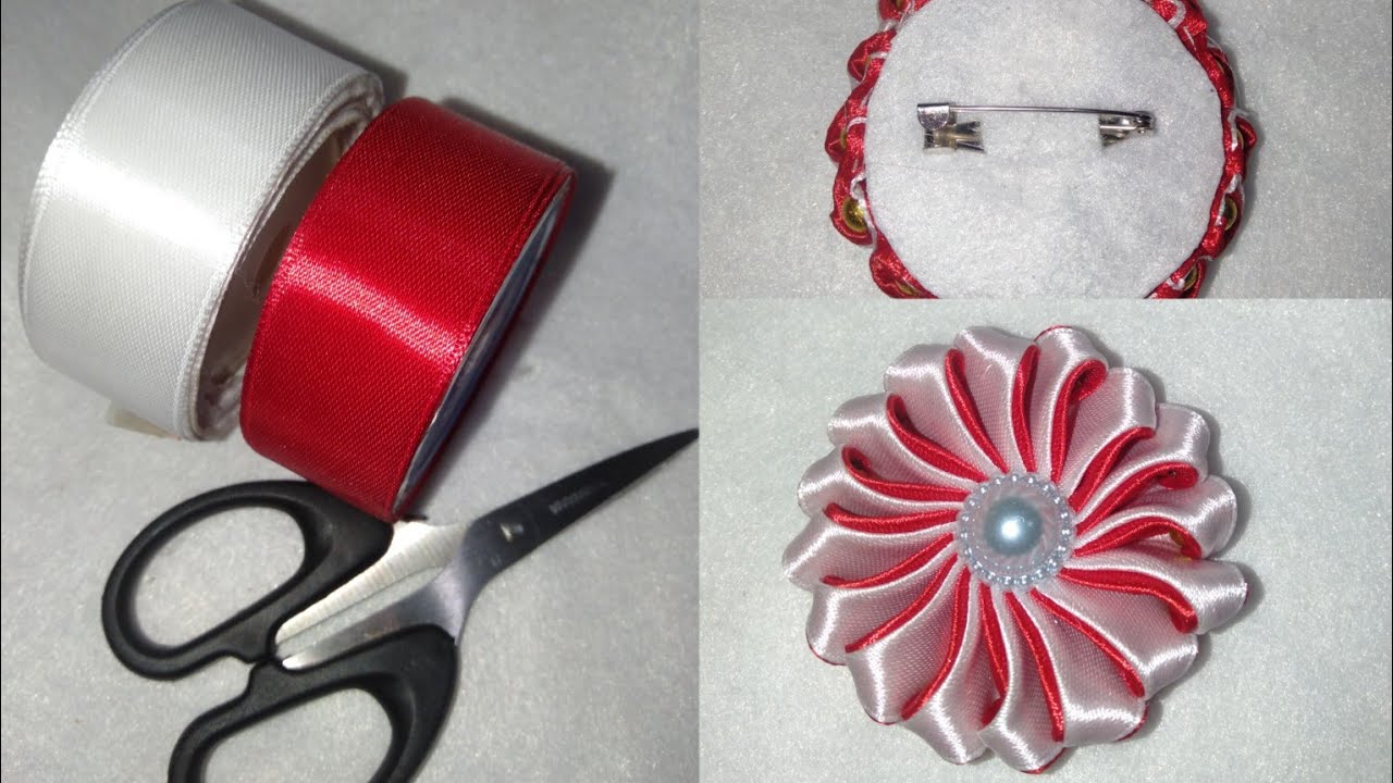 DIY,, part 4, Bros ubur-ubur pita satin~bros kanzashi