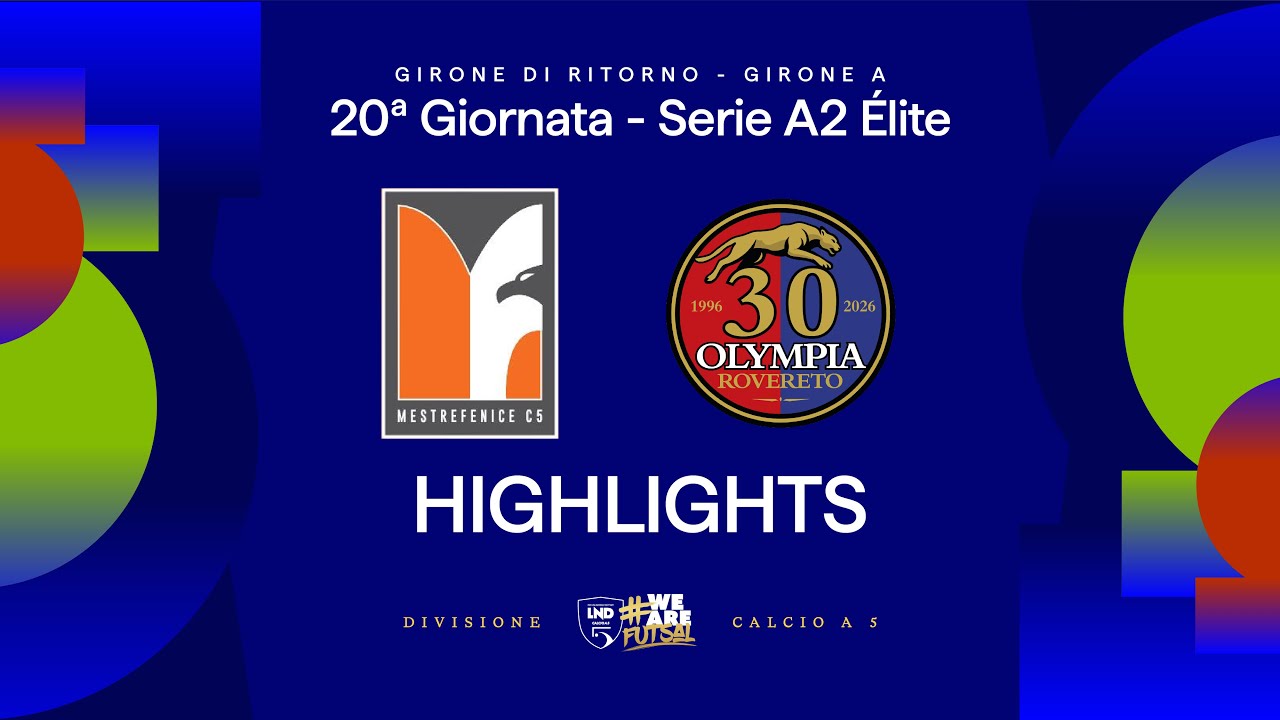 MestreFenice-Dolomiti Energia Rovereto 7-2 | Highlights | 20ª giornata | Serie A2 Élite 2025/26 - A