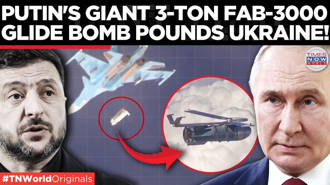 ON CAM: Russia Drops Massive 3-Ton FAB-3000 'Monster' Glide Bomb on Ukraine's Zaporizhzhia Frontline
