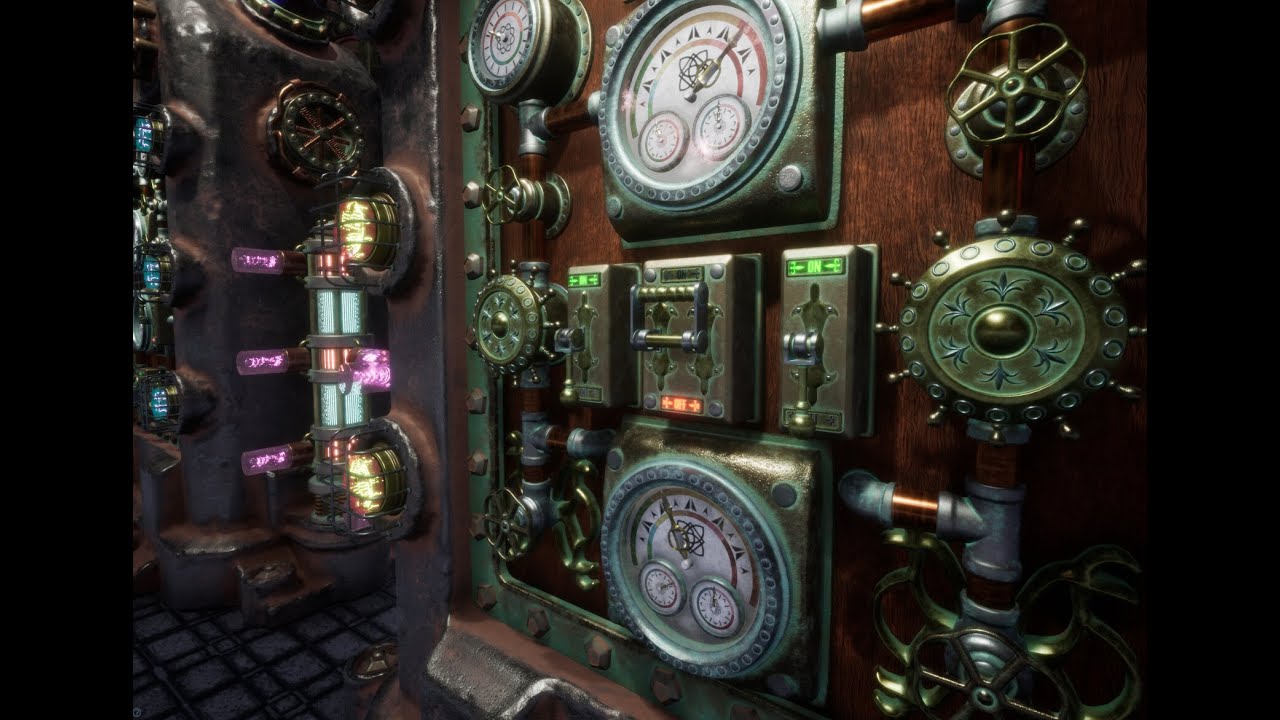 Unreal Engine 4 [UE4]: Cyber Steampunk Panels