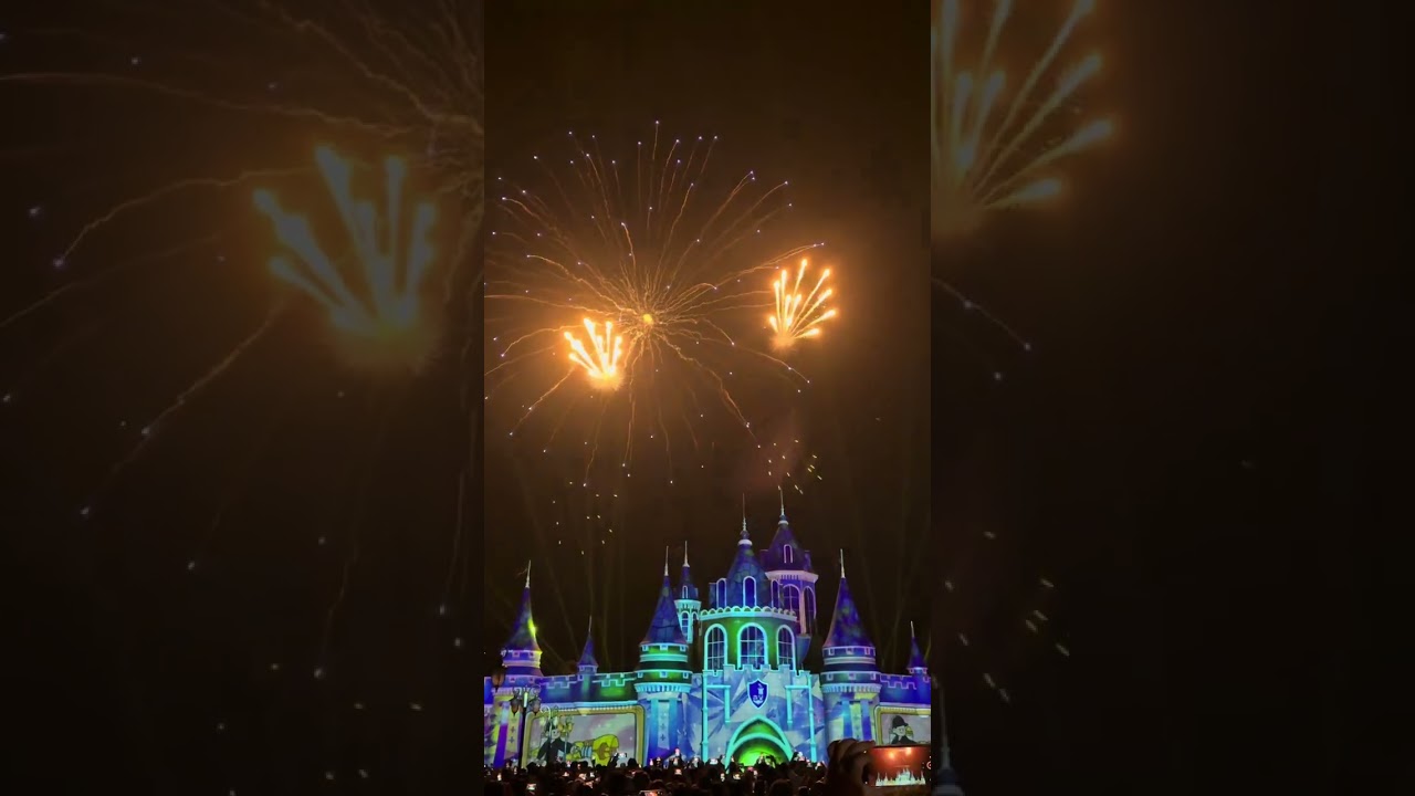 Jcastle fireworks & light show..