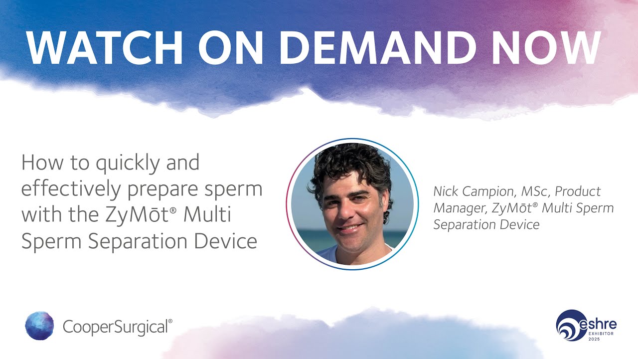 How to quickly and effectively prepare sperm with the ZyMōt® Multi Sperm Separation Device