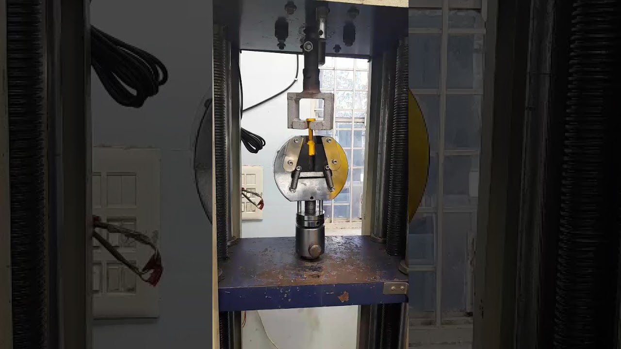 Container lock seal Tensile Test using UTM in NABL LAB 