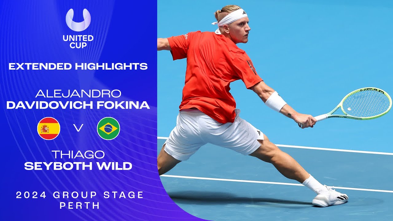 Alejandro Davidovich Fokina v Thiago Seyboth Wild Extended Highlights | United Cup 2024 Group A