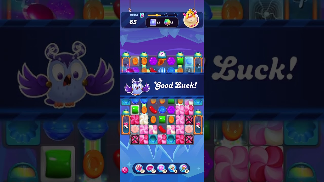 Candy Crush Level 21361 with boosters