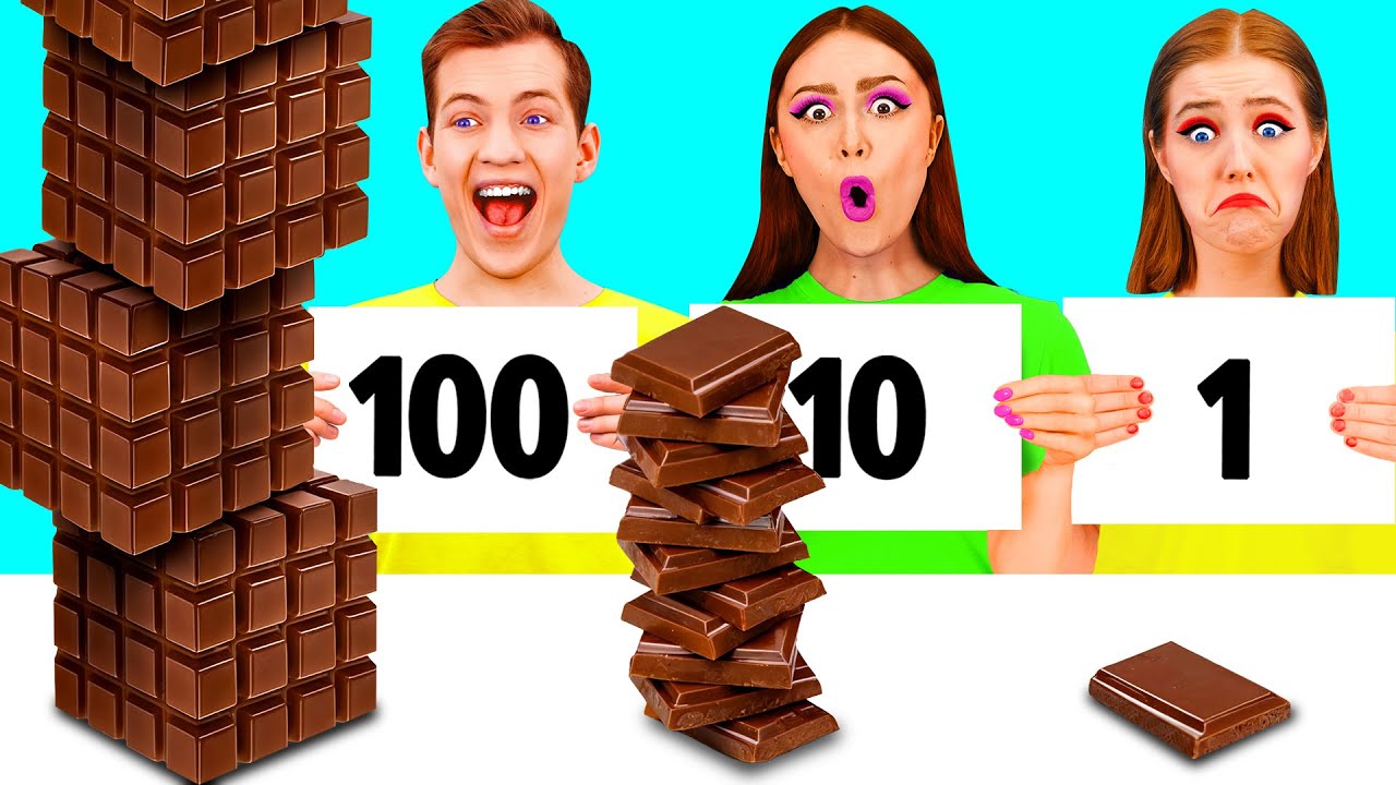 تحدي 100 طبقة من الطعام | حلو المذاق مطبخ المأجورون PaRaRa Challenge