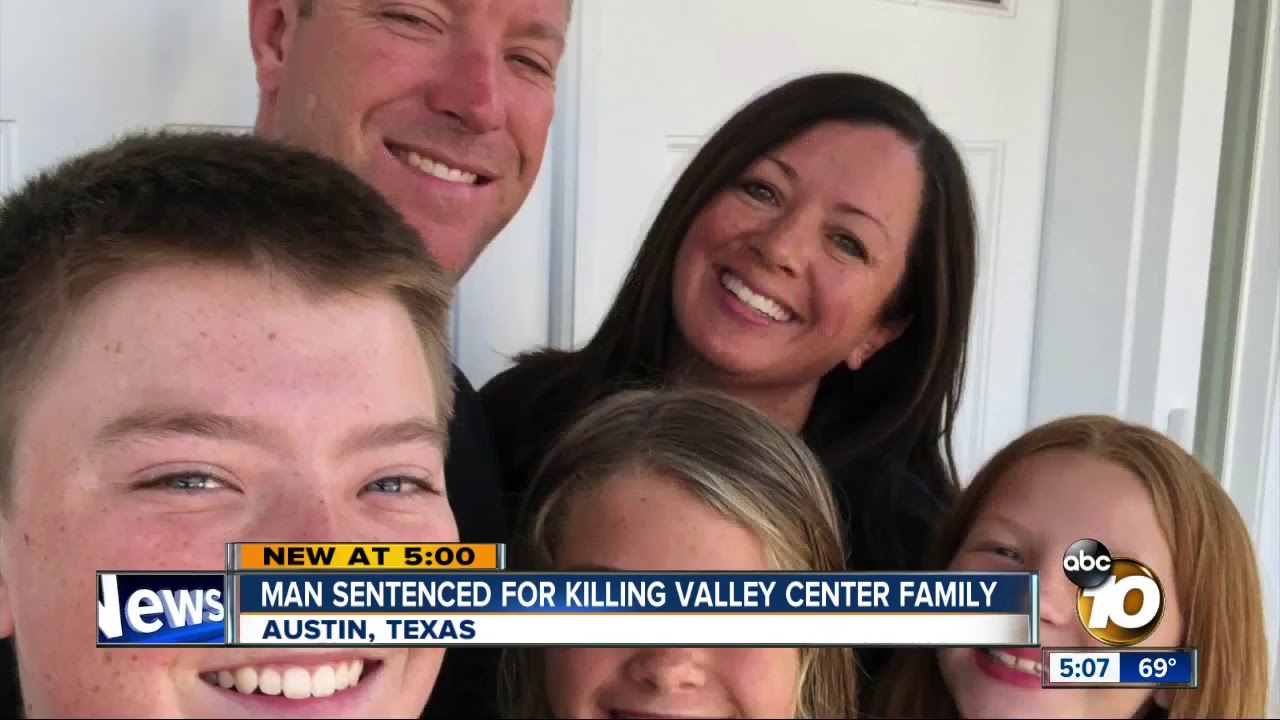 Drunk driver sentenced for killing Valley Center family