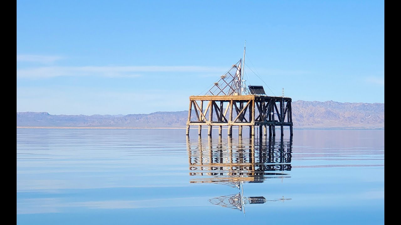 Sailing to the Former Navy Atomic Bomb Practice Target in the Salton Sea.