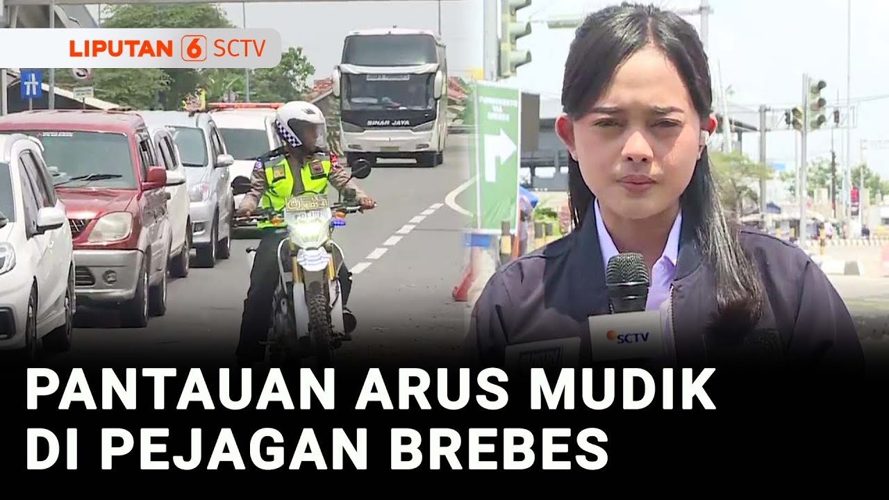 Pantauan Arus Mudik di Pertigaan Pejagan Brebes, Lalin Ramai Lancar | Liputan 6