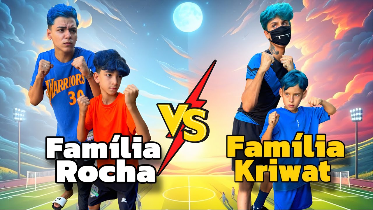 A FAMÍLIA ROCHA DESAFIOU A FAMÍLIA KRIWAT PARA UM X1 ÉPICO!