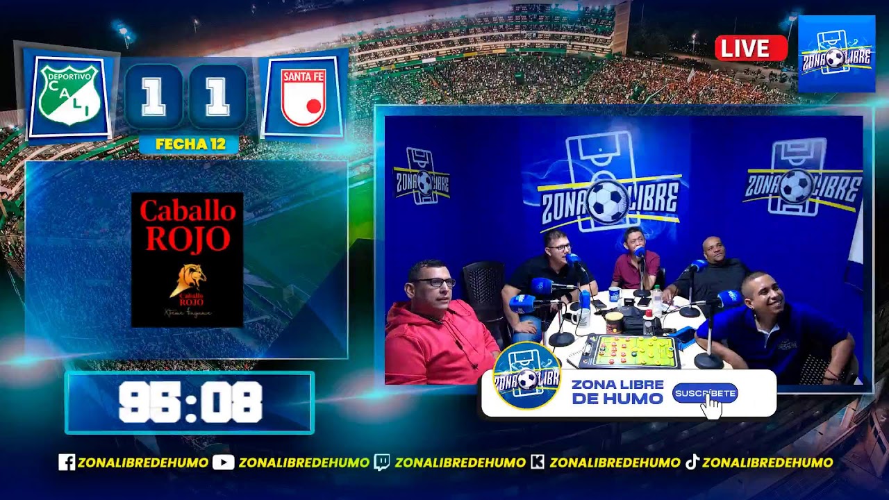 DEPORTIVO CALI VS SANTA FE, FECHA 12, LIGA BETPLAY ¡Conéctate YA!