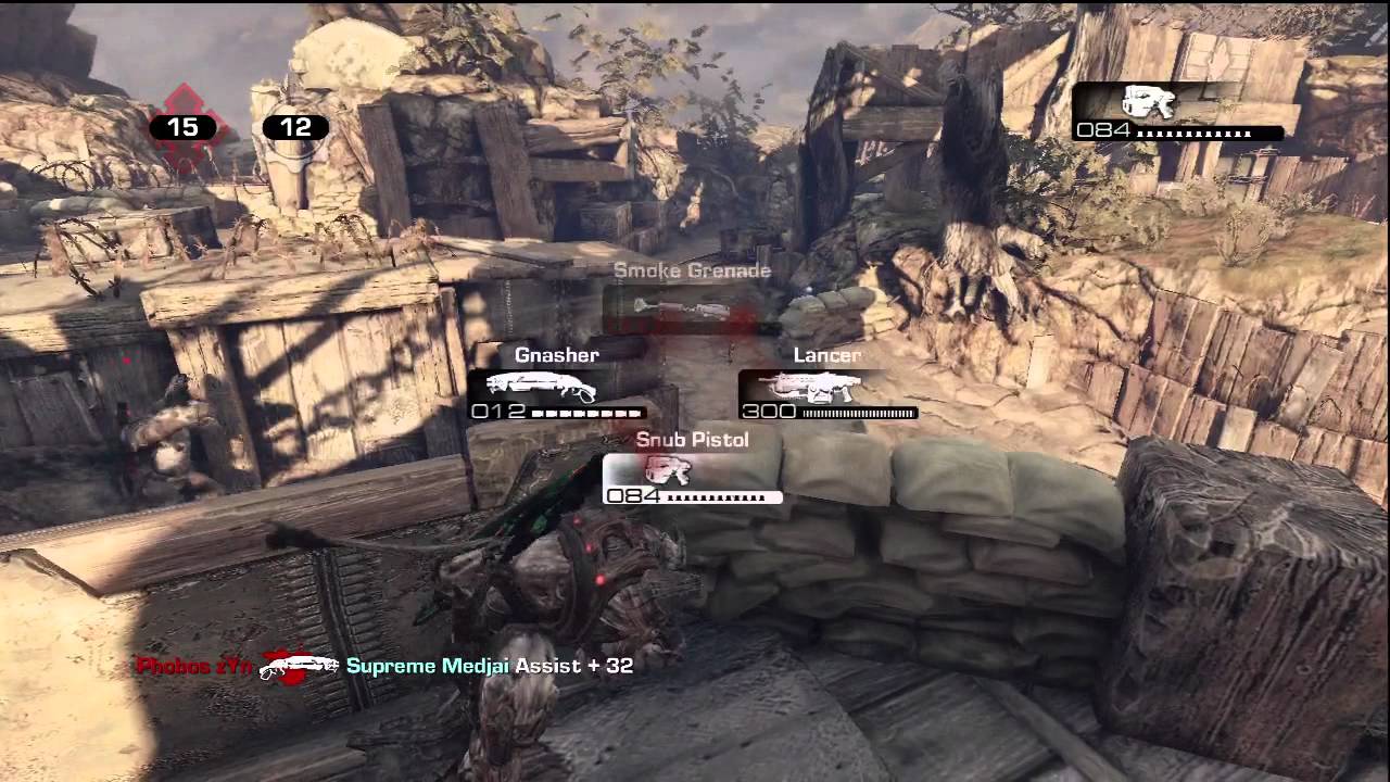 Gears of War 3 Beta - Trenches Team Deathmatch [Skyllus PoV]