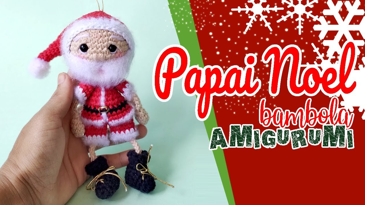 Papai Noel bambola amigurumi