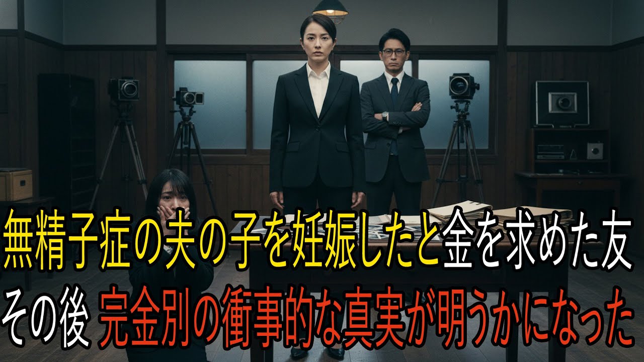 無精子症の夫の子を妊娠したと嘘をつき、金を要求してきた親友。だが後に明かされた真実は、想像を超えていた