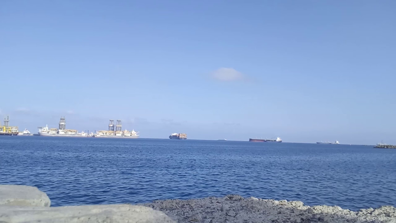 Vista del mar desde el Muelle Deportivo de Las Palmas de Gran Canaria - Islas Canarias