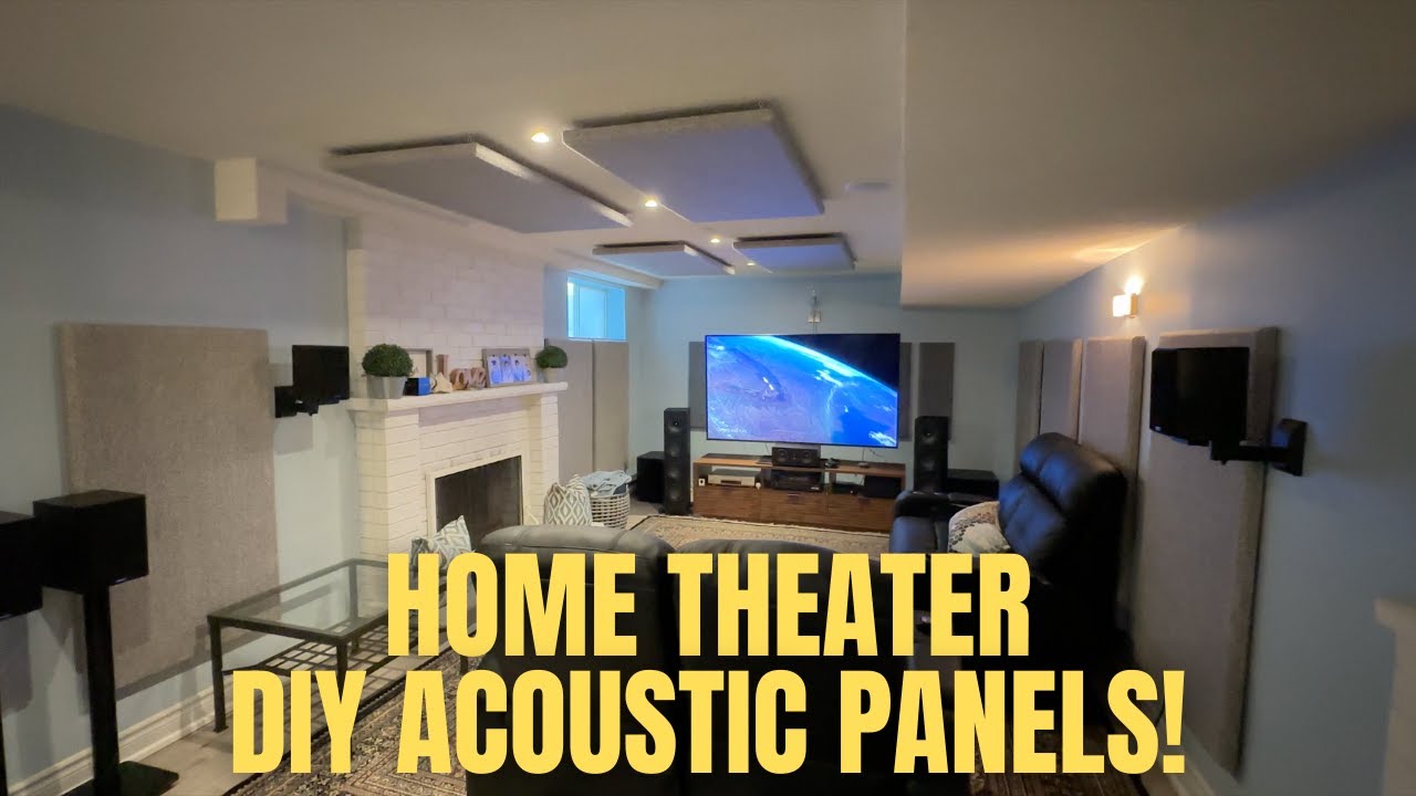 EASY DIY HOME THEATER ACOUSTIC PANELS AND INSTALL!
