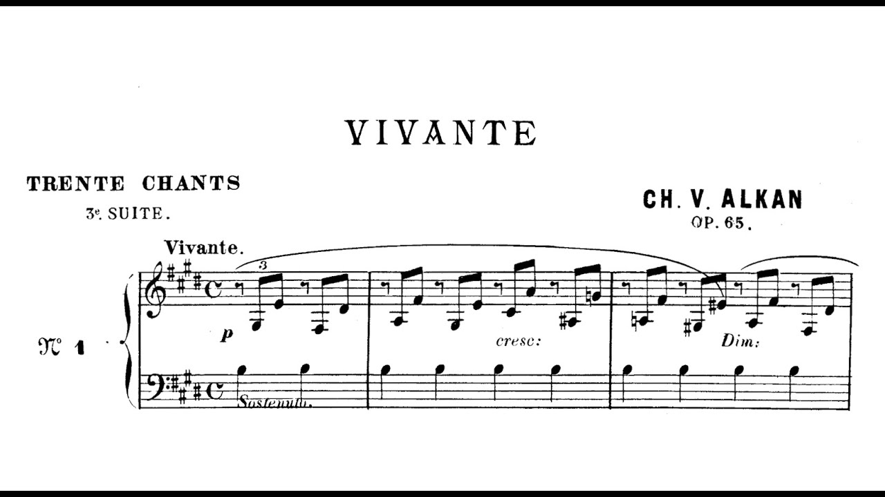 Charles-Valentin Alkan - Op.65, Troisième Recueil de Chants (Hamelin)