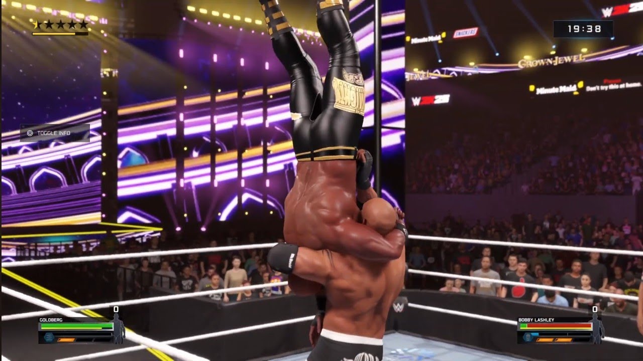 Goldberg vs Bobby Lashley WWE NO Holds Barred Match WWE 2k25 
