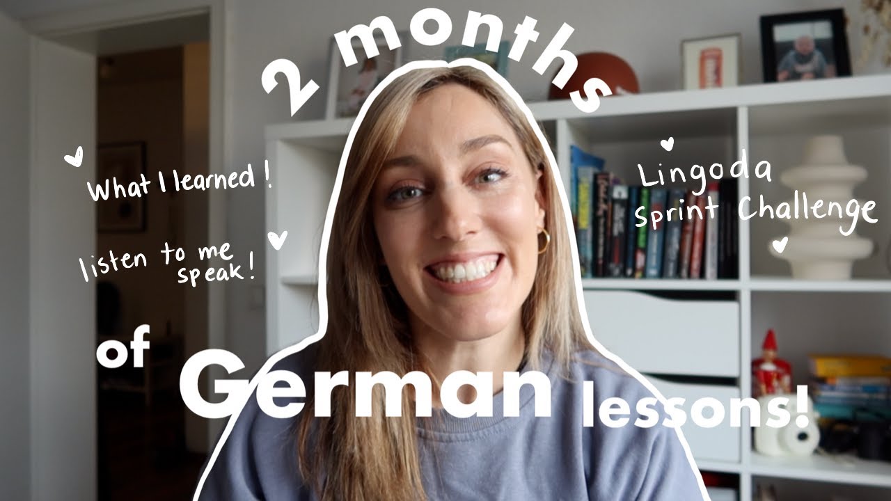 Aussie Learning German/Deutsch A1 - 2 month update - Lingoda Sprint Challenge - Hear me speak 🇩🇪