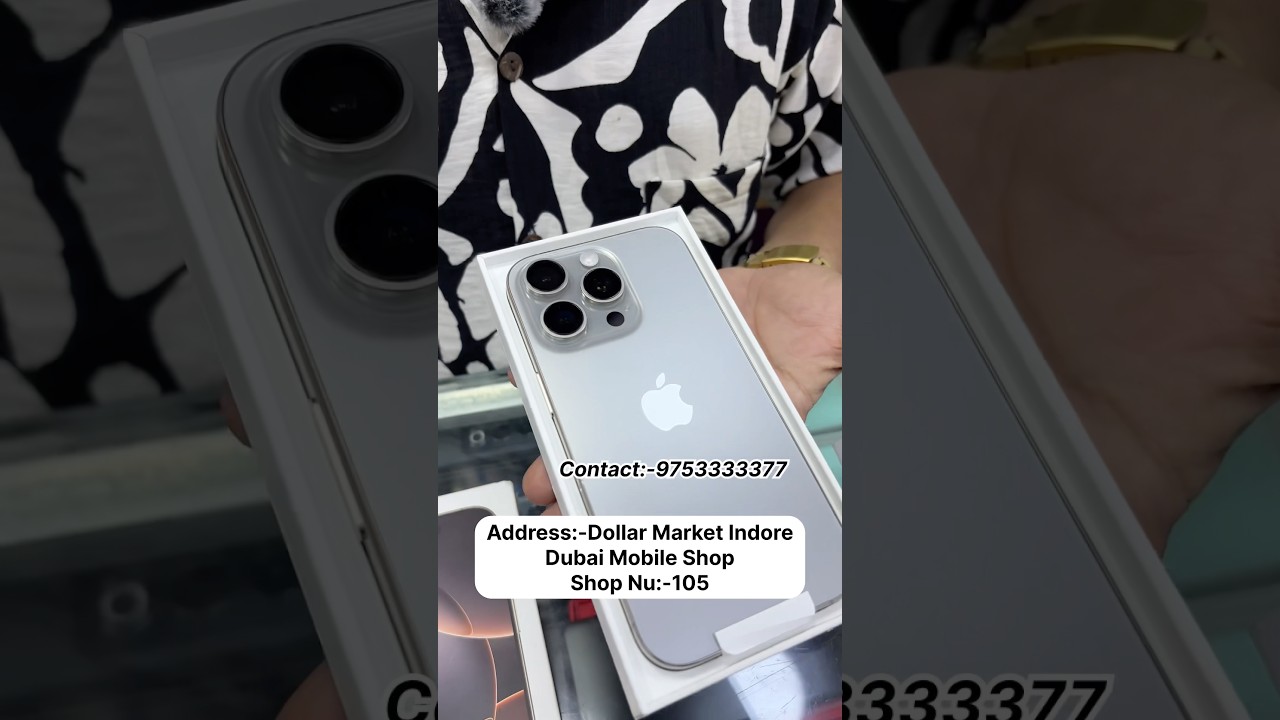 Dubai Mobile Shop,Dollar Market Indore | iPhone 16 Pro😍55%OFF 😱