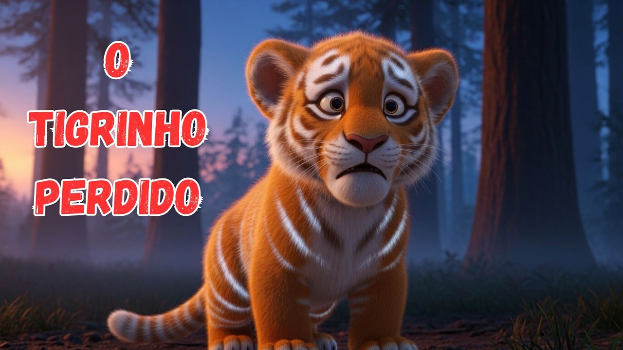 A Aventura do Tigrezinho Dourado 🌟🐯 | Uma História Mágica Sobre Amizade e Coragem!