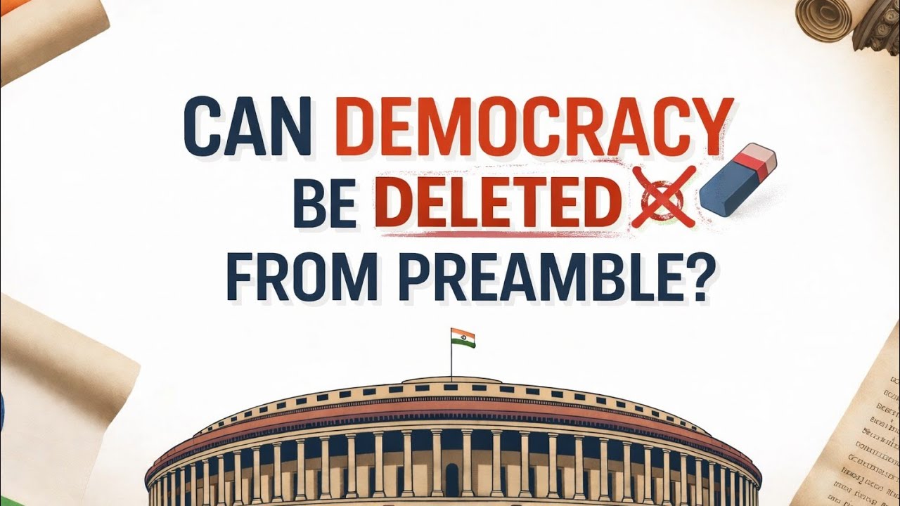 Can preamble of the indian constitution be amended? | Cases related to it
