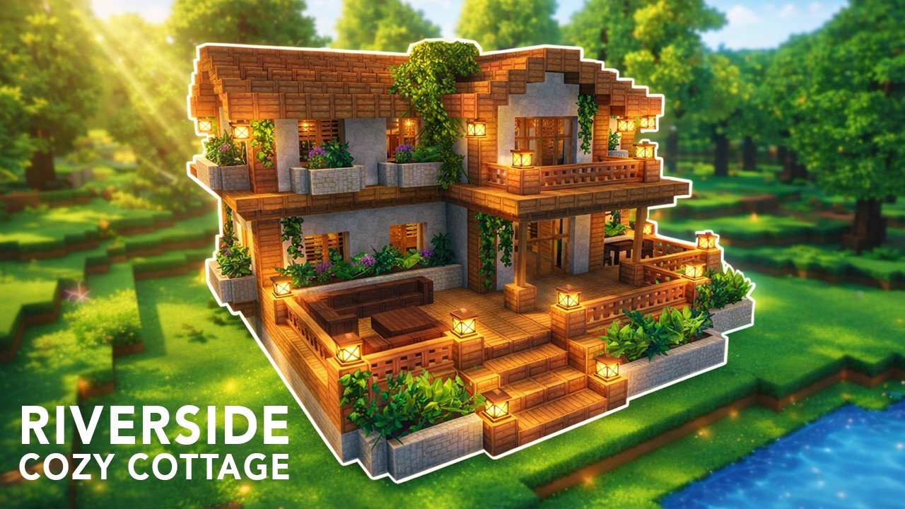 Hytale Riverside Cozy Cottage 🌿 | Full Build Tutorial + Materials