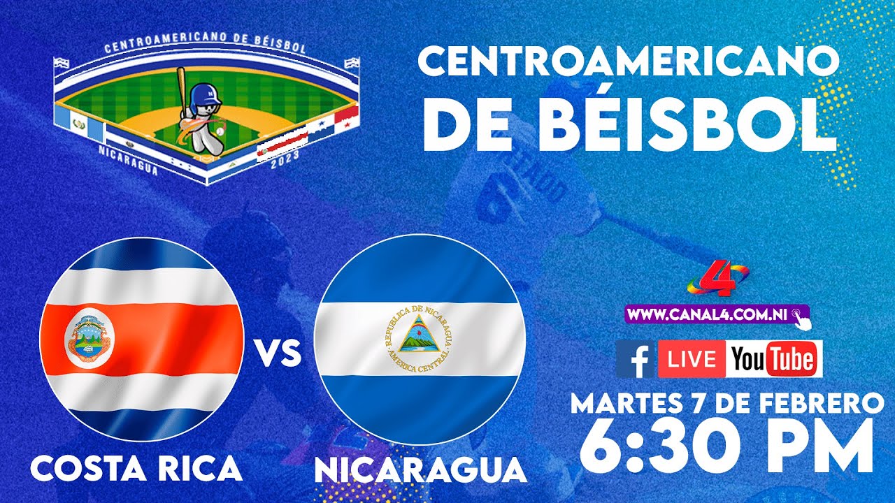 Nicaragua VS Costa Rica- Campeonato Centroamericano de Béisbol