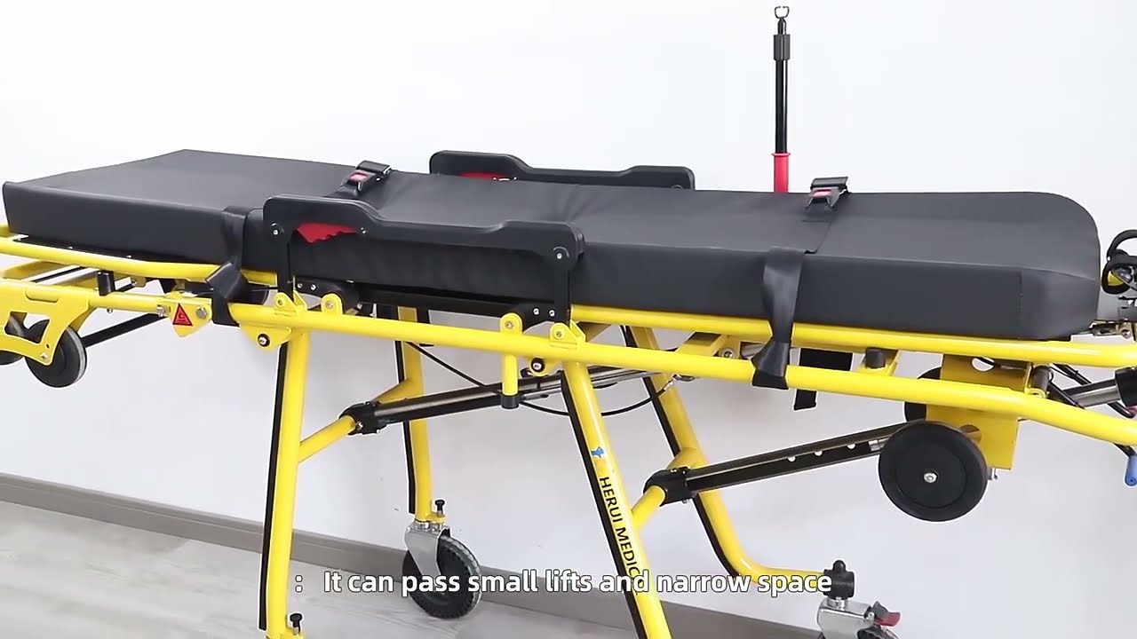 Ambulance stretcher with three levels of height adjustment YHR A11