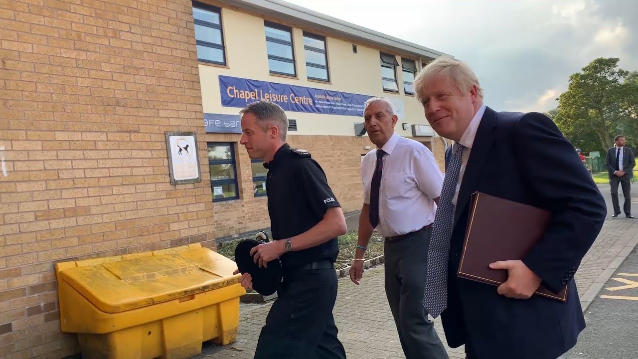 Boris Johnson meets evacuated Whaley Bridge residents