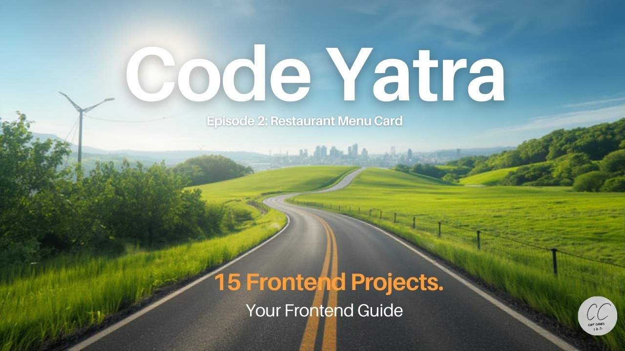 Restaurant Menu Card Website Using HTML & CSS | Beginner Project (Easy) Code Yatra Episode #2