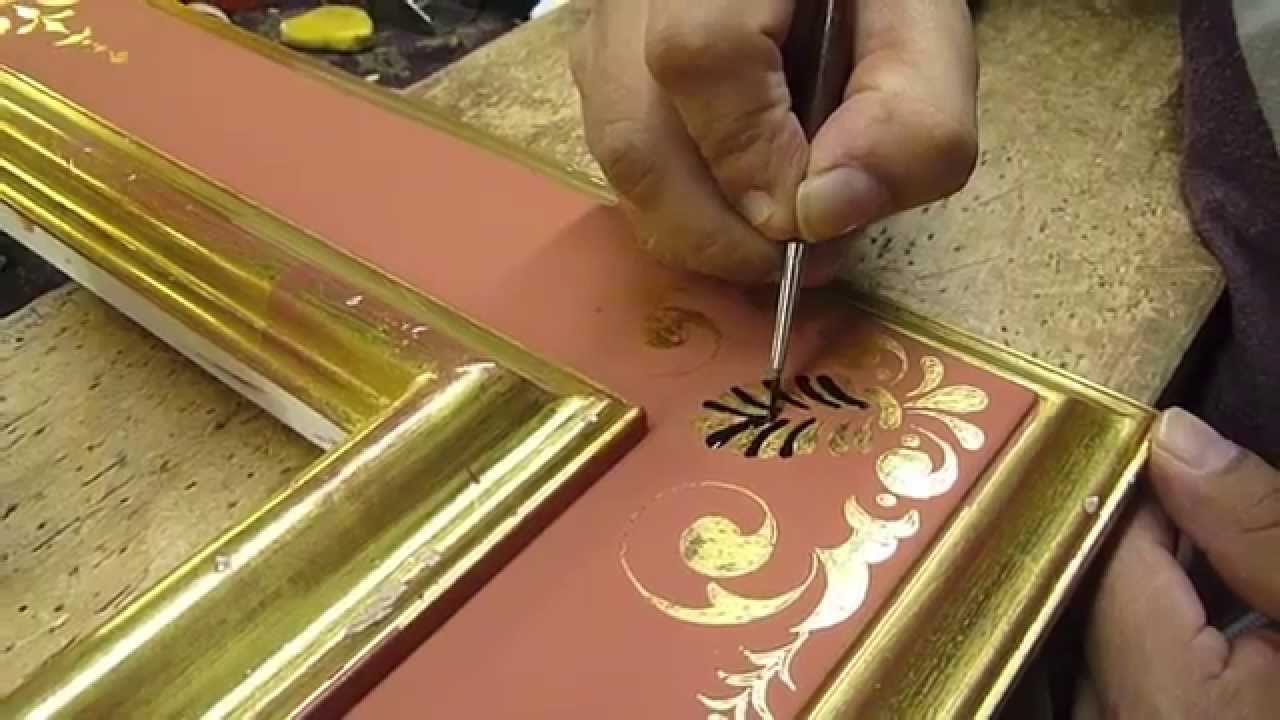 Italian Sgraffito Frame #A675