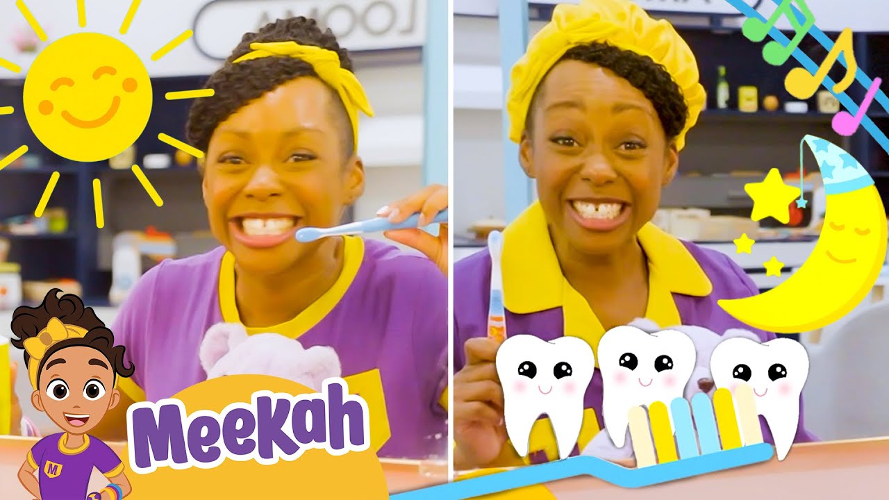 Brushing Your Teeth Morning and Night Song | Meekah Educational Wakeup and Bedtime Routine Songs