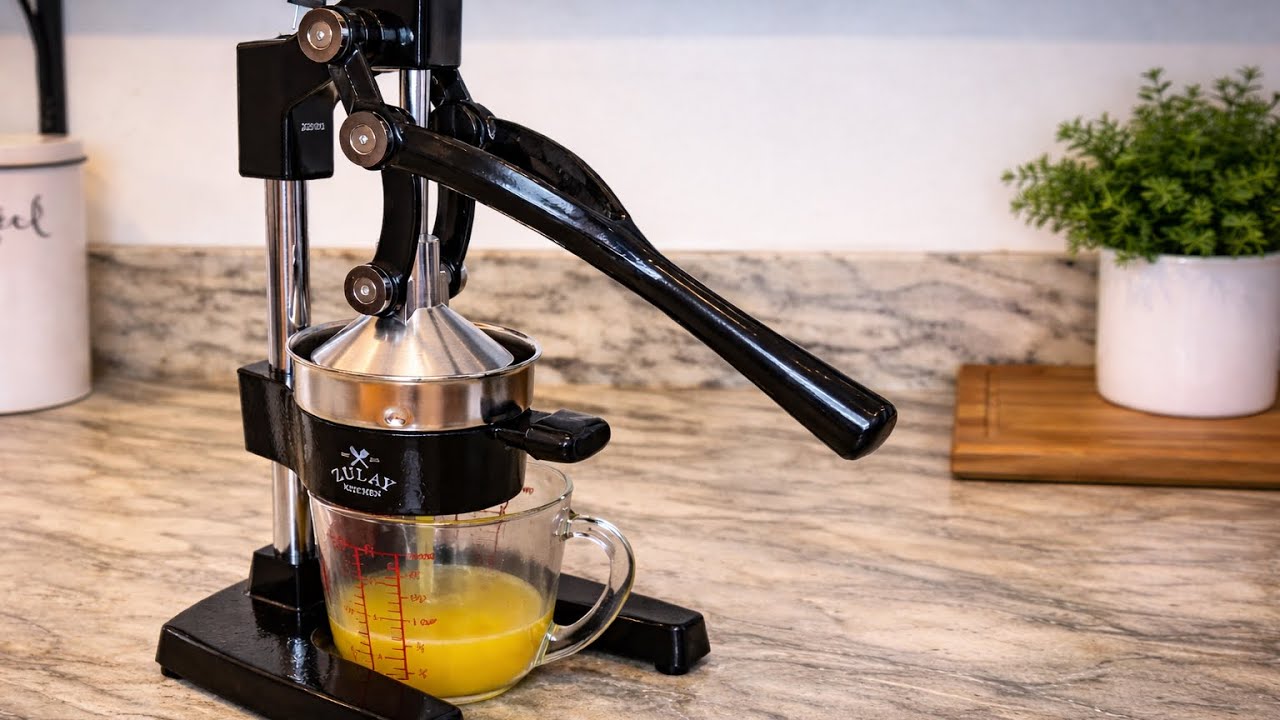 Zulay Kitchen Cast Iron Citrus Juicer | Kid-Approved Fresh Juice Moments #ad 💖