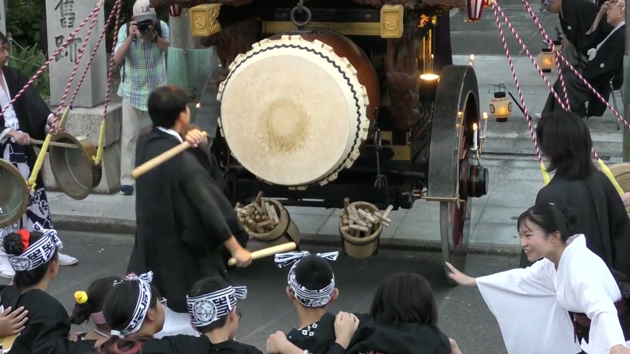 2025年　くわな石取祭　試楽　第八組　北桑名神社参拝　寺町