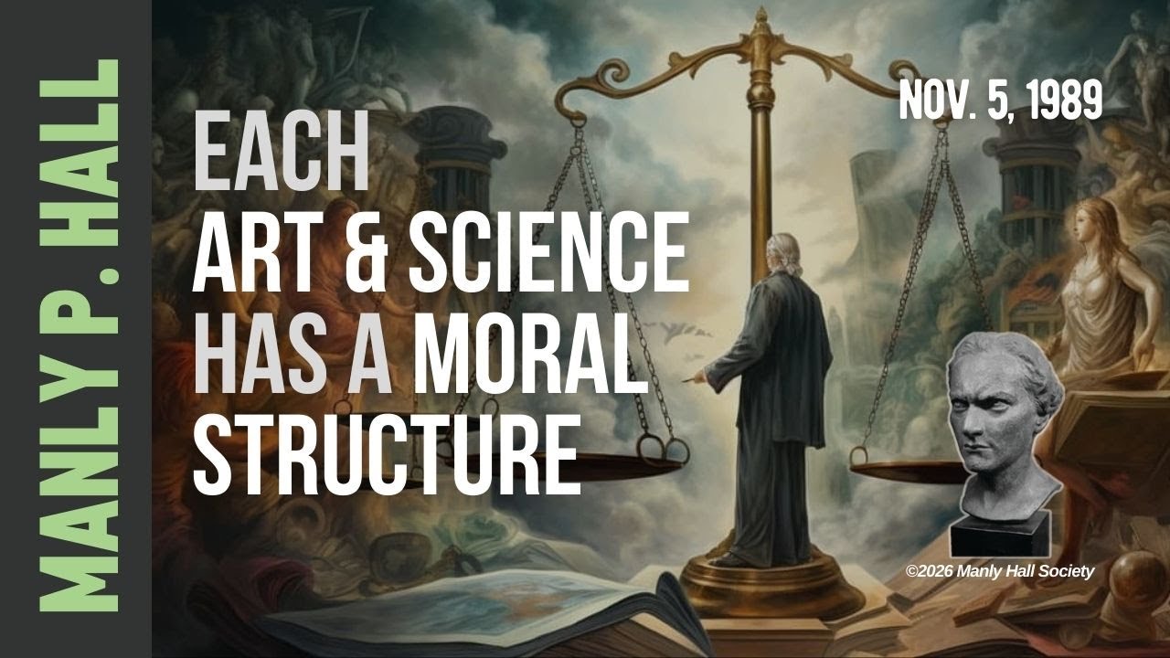 Manly  P. Hall: Each Art & Science has a Moral Structure