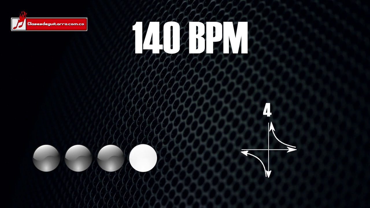 Base de batería en 4/4 a 140 BPM 