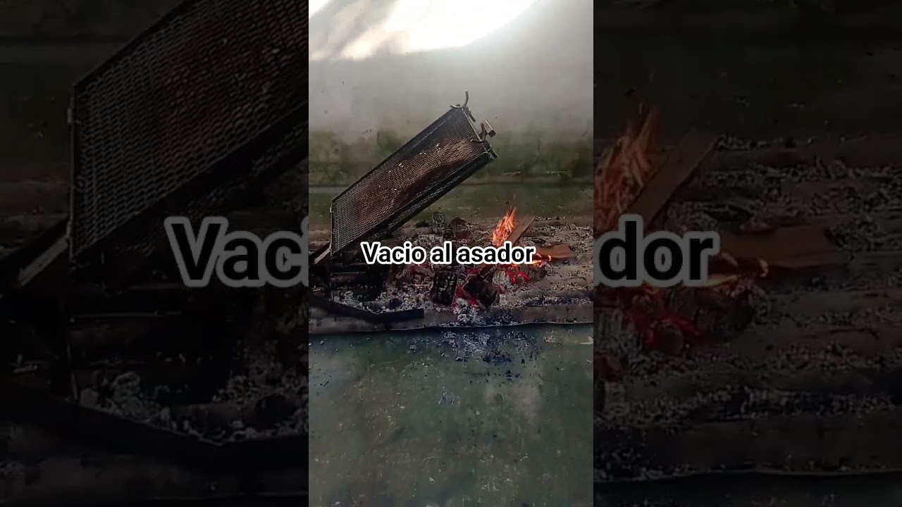 vacío al asador M3metal y madera