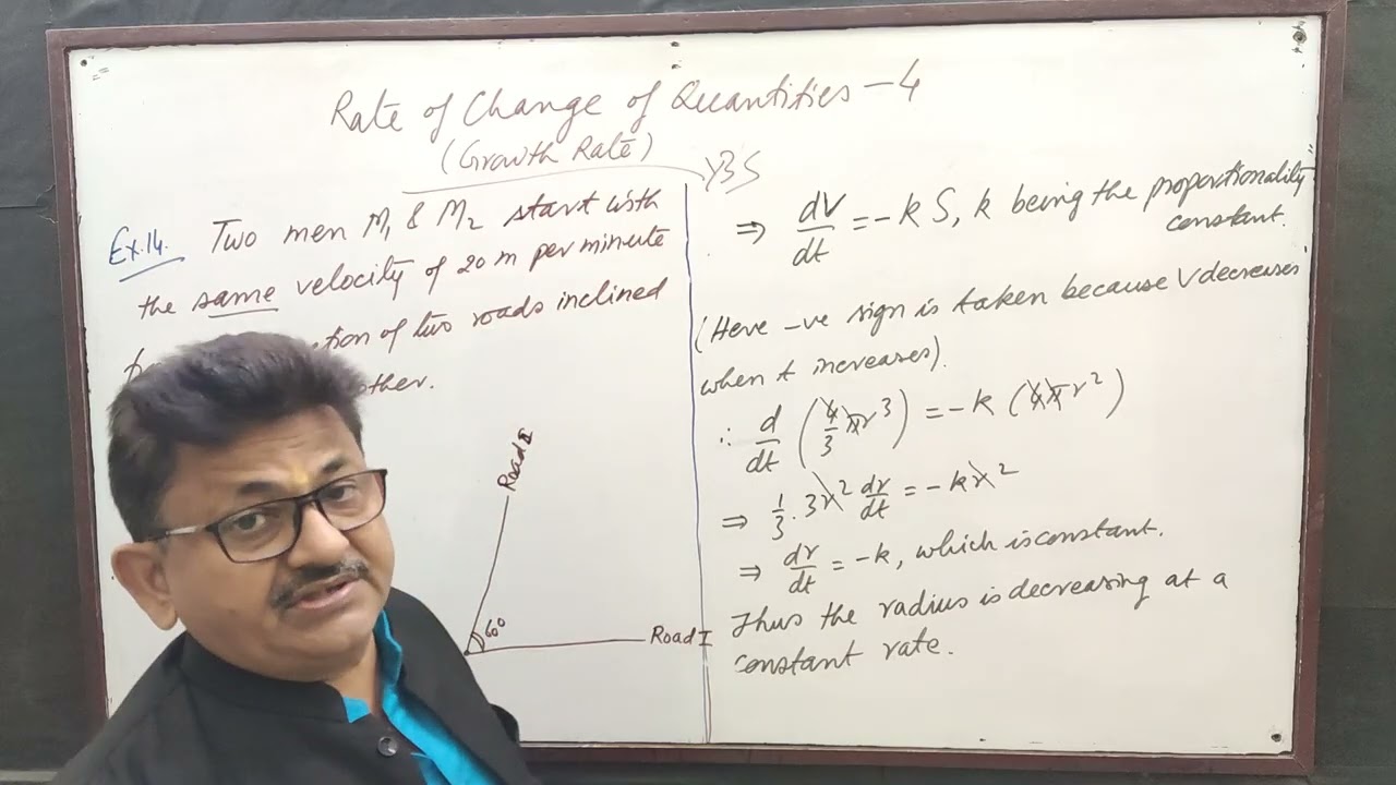Rate of Change of Quantities:Growth Rate-4, by Yogendra Bahadur Singh