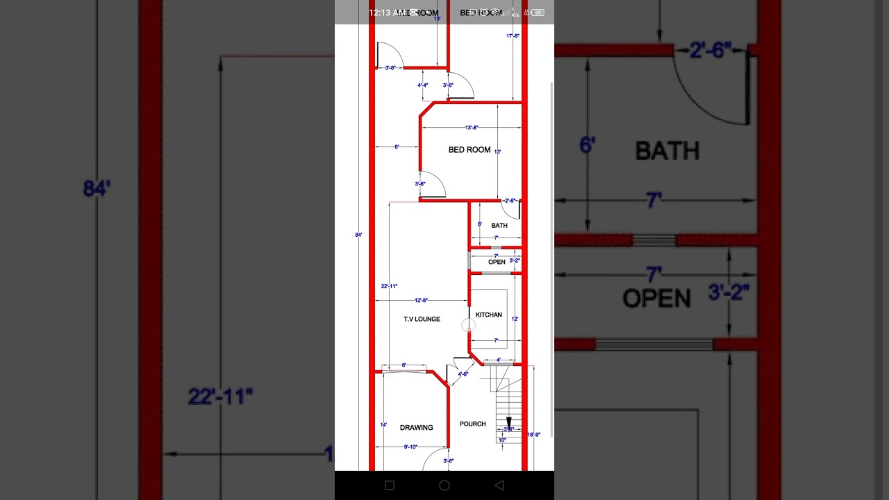 21x84 house plan
