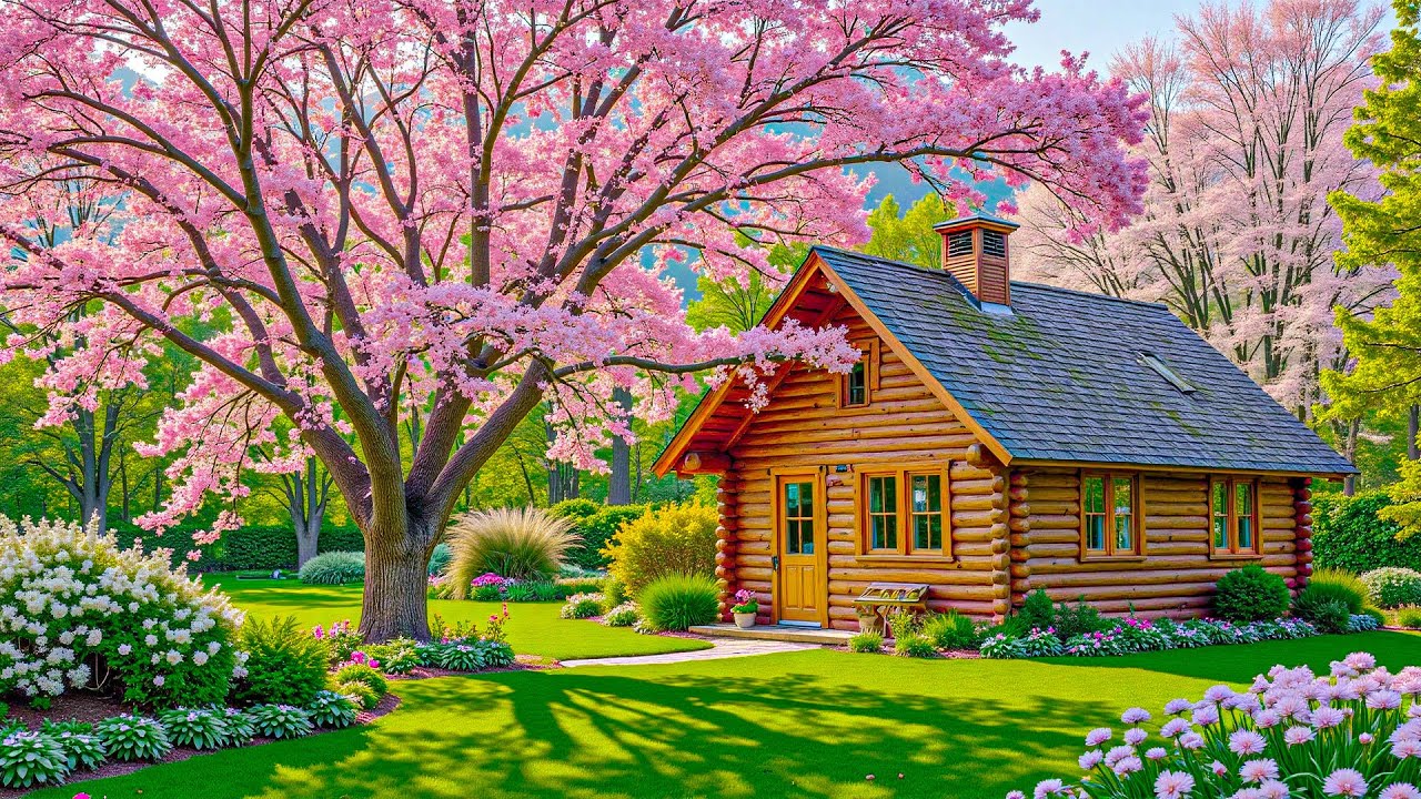 Прекрасное весеннее утро под звуки фортепиано и птиц 🌸 Успокаивающая музыка для релаксации