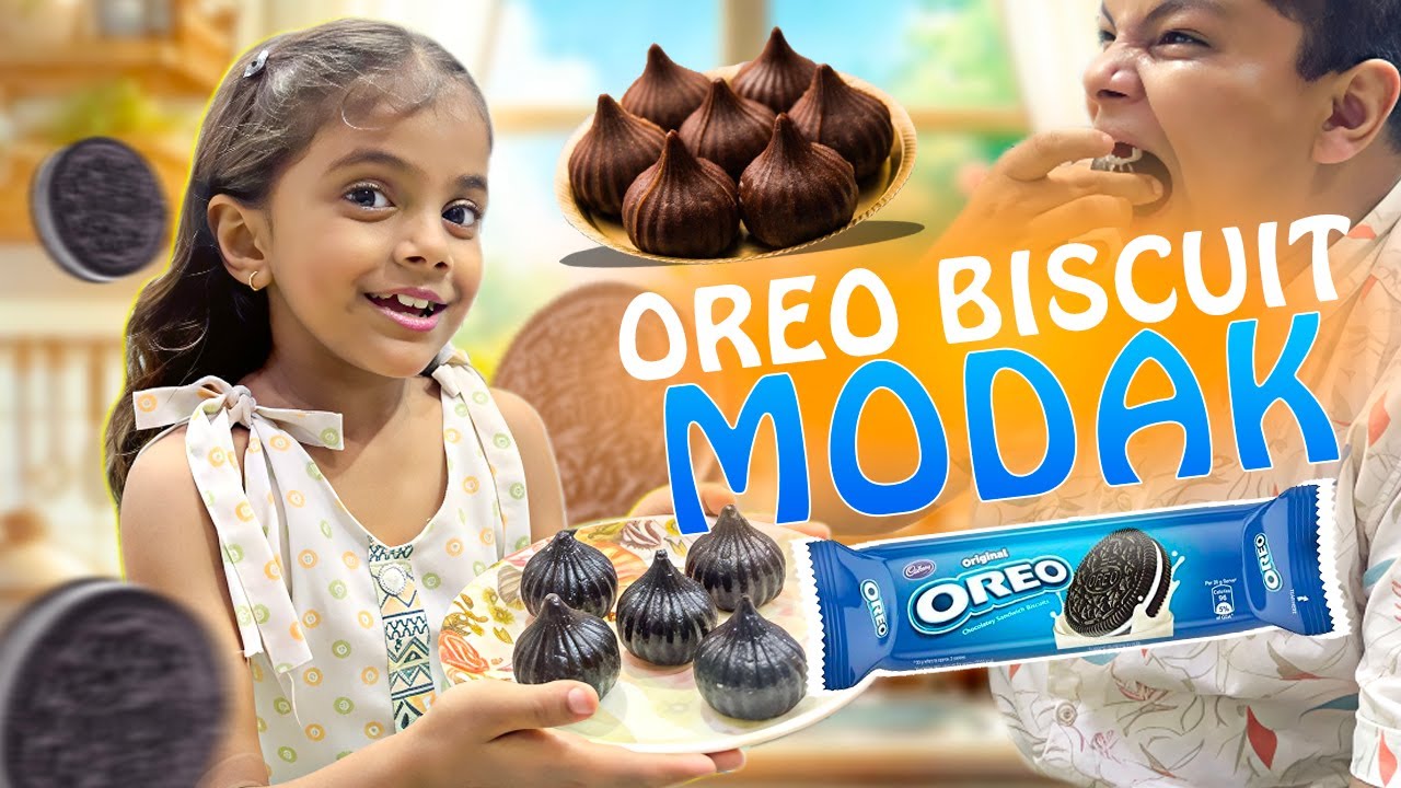 HOW TO MAKE OREO BISCUIT MODAK 🥣🍪 | We Made Modaks Using Oreo Biscuits