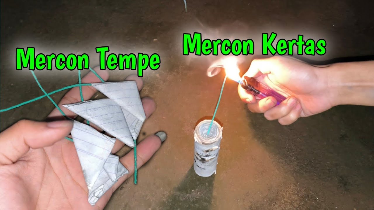 Nyumet Mercon Kertas Jam 1 Malam😳