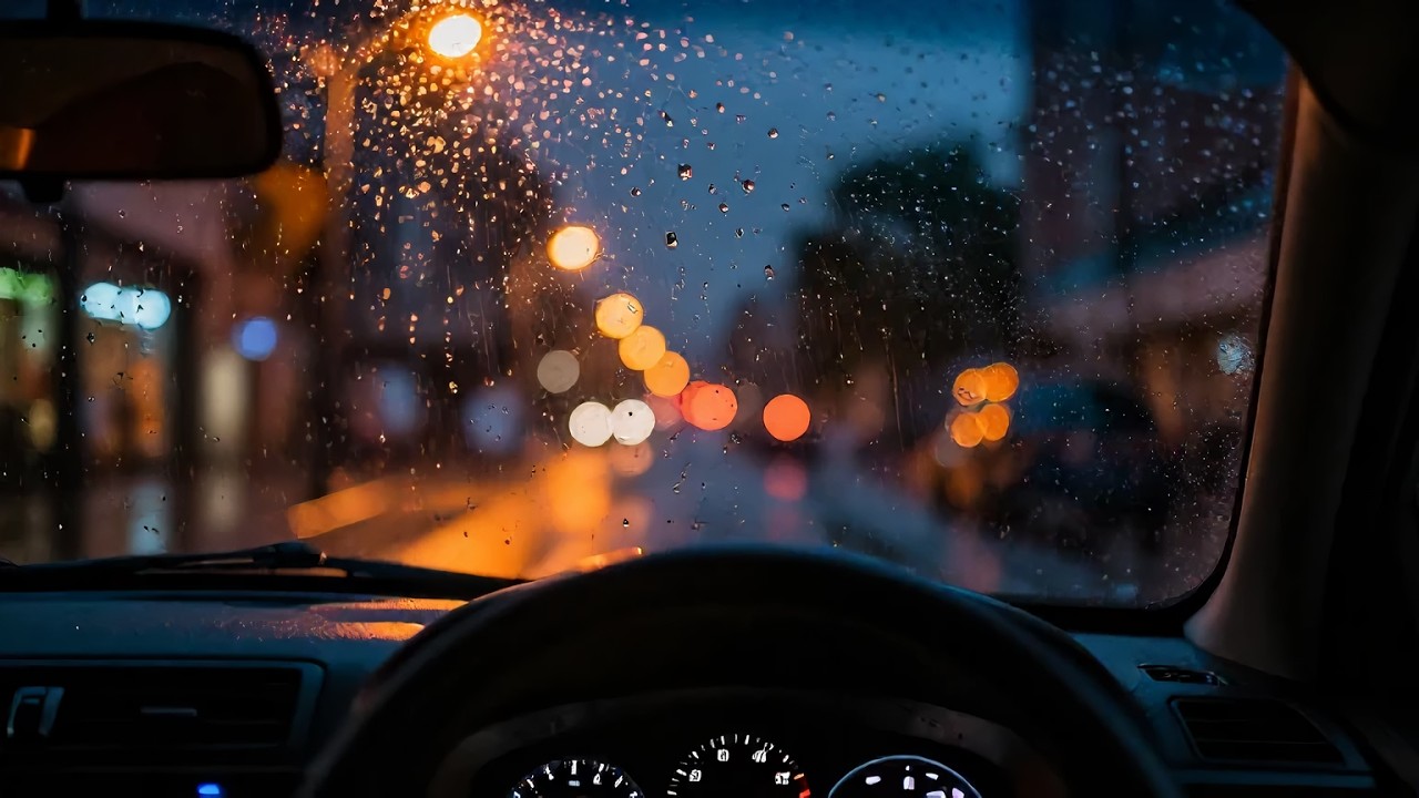 Rain on Car Roof at Night 🌧️ 8 Hours Sleep, Black Screen, No Ads